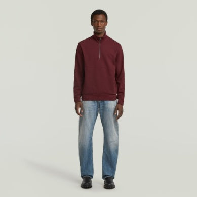 Nifous Half Zip Sweater - Port Red