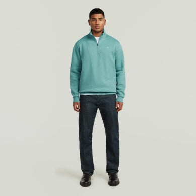 Premium Core Half Zip - Mineral Blue