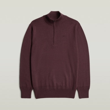 Premium Core Knit Half Zip - Maroon