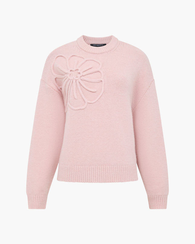Patrice Floral Motif Jumper - Powder Pink