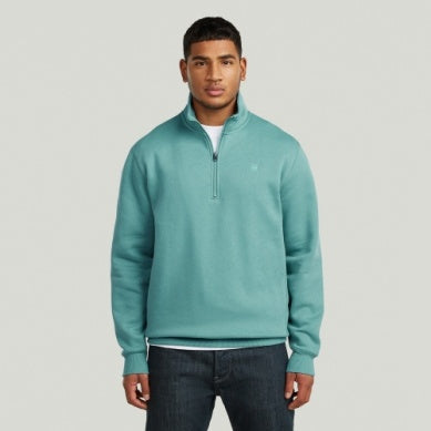 Premium Core Half Zip - Mineral Blue