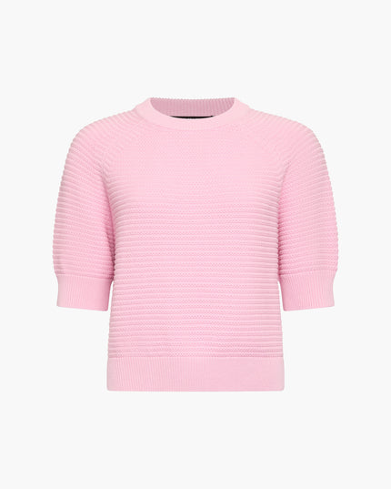 Lilly Mozart Short Sleeve Jumper - Light French Pink