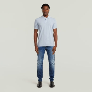 Dunda Overdyed Slim Polo - LT Wave