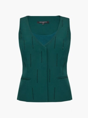 Miles Embellished Waistcoat - Emerald Green