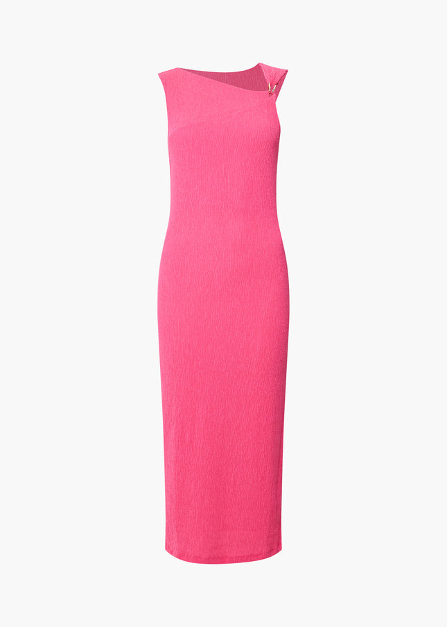 Trixie Soft Midi Dress - Fuchsia Pink
