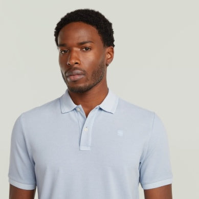 Dunda Overdyed Slim Polo - LT Wave