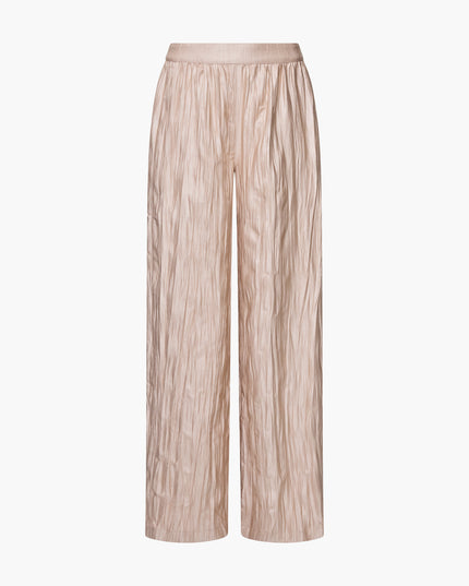 Novie Crinkle Trouser - Warm Neutral