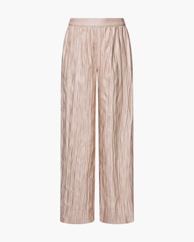 Novie Crinkle Trouser - Warm Neutral