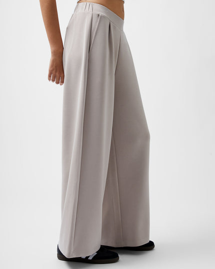 Wren Wide Leg Trouser - Washed Macchiato