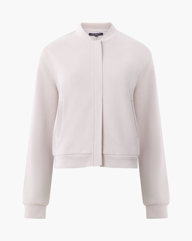 Wren Long Sleeve Zip Through Bomber - Washed Macchiato