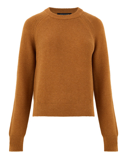 Lilly Mozart Crew Neck Jumper - Tobacco Brown Melange
