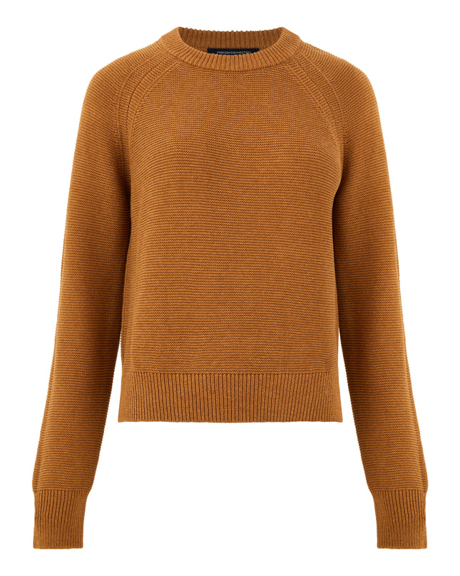 Lilly Mozart Crew Neck Jumper - Tobacco Brown Melange