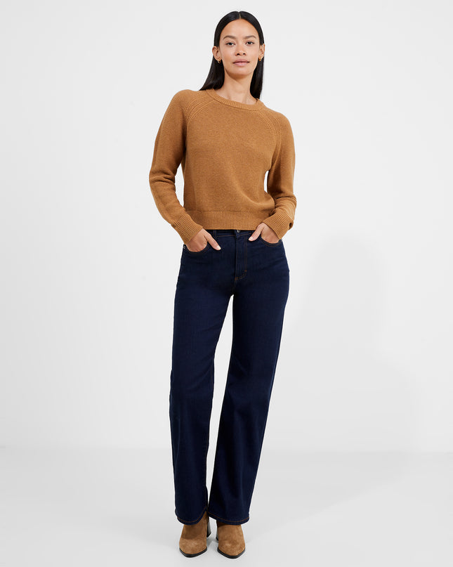 Lilly Mozart Crew Neck Jumper - Tobacco Brown Melange