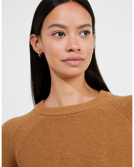 Lilly Mozart Crew Neck Jumper - Tobacco Brown Melange