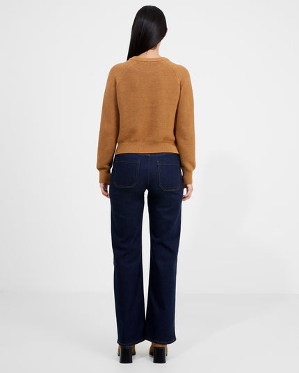 Lilly Mozart Crew Neck Jumper - Tobacco Brown Melange