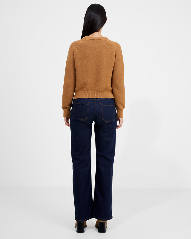 Lilly Mozart Crew Neck Jumper - Tobacco Brown Melange