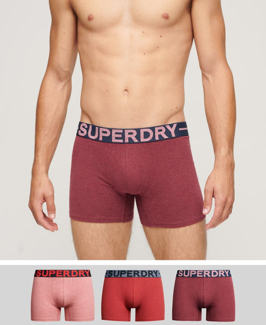 SUPERDRY Organic Cotton Boxer Triple Pack