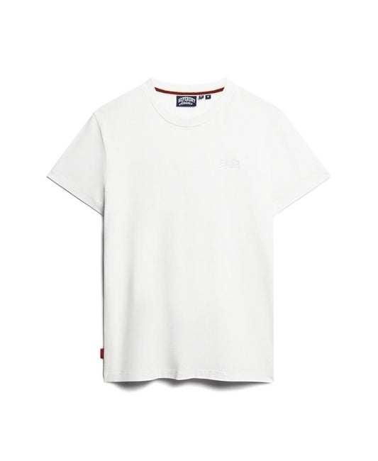 Superdry Organic Cotton Essential Logo T-Shirt - Optical White