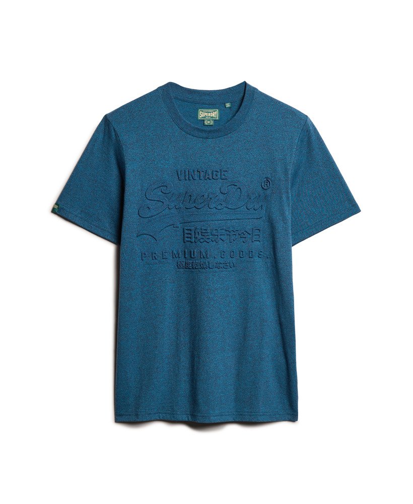 Embossed Graphic T-Shirt - Charred Teal Grit