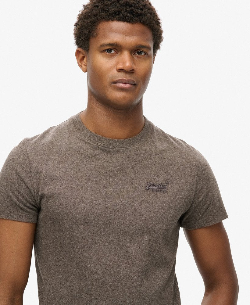 Organic Cotton Essential Logo T-Shirt - Cocoa Brown