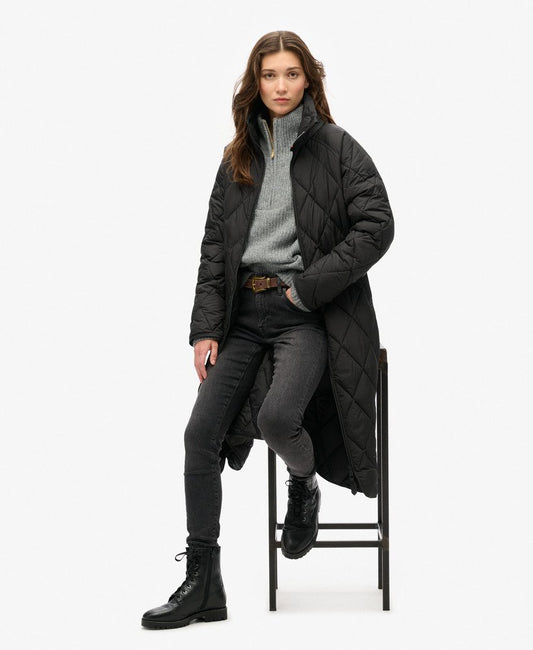 Superlong Quilted Liner Jacket