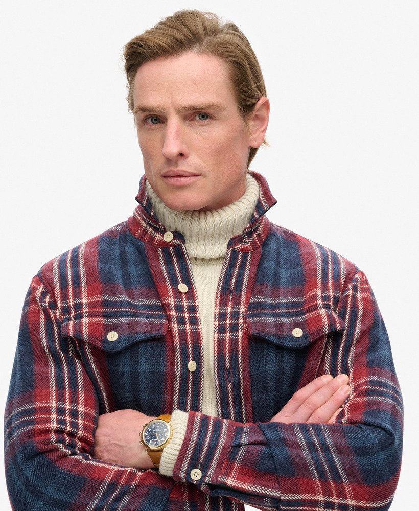 Superdry Heavy Checked Shirt - Merchant Check Navy