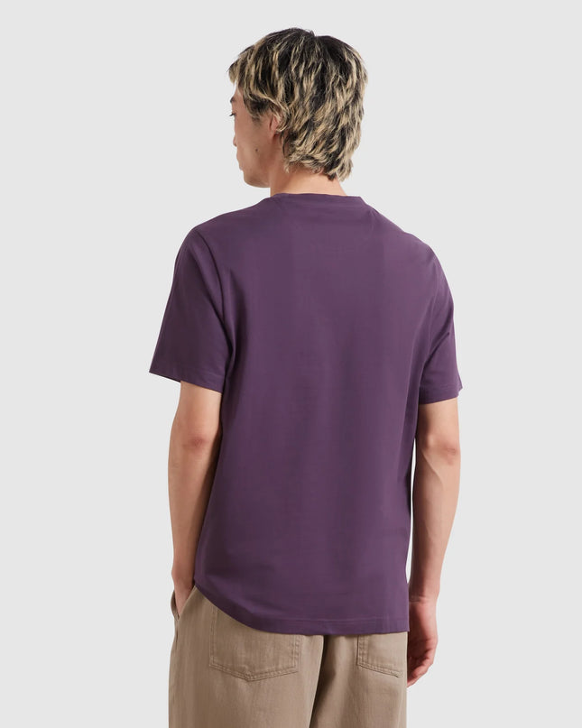 Danny Regular Fit Organic Cotton T-Shirt In Deep Purple