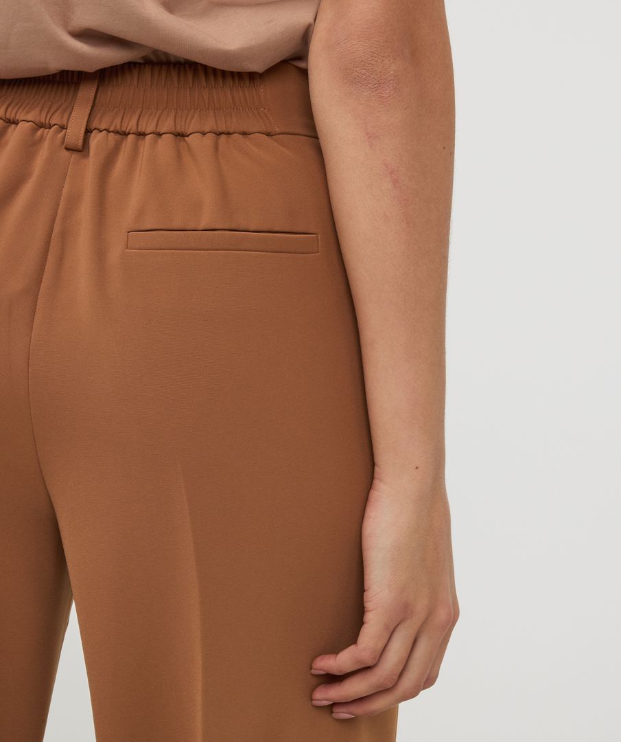 Esqualo Trousers wide city - Copper Brown