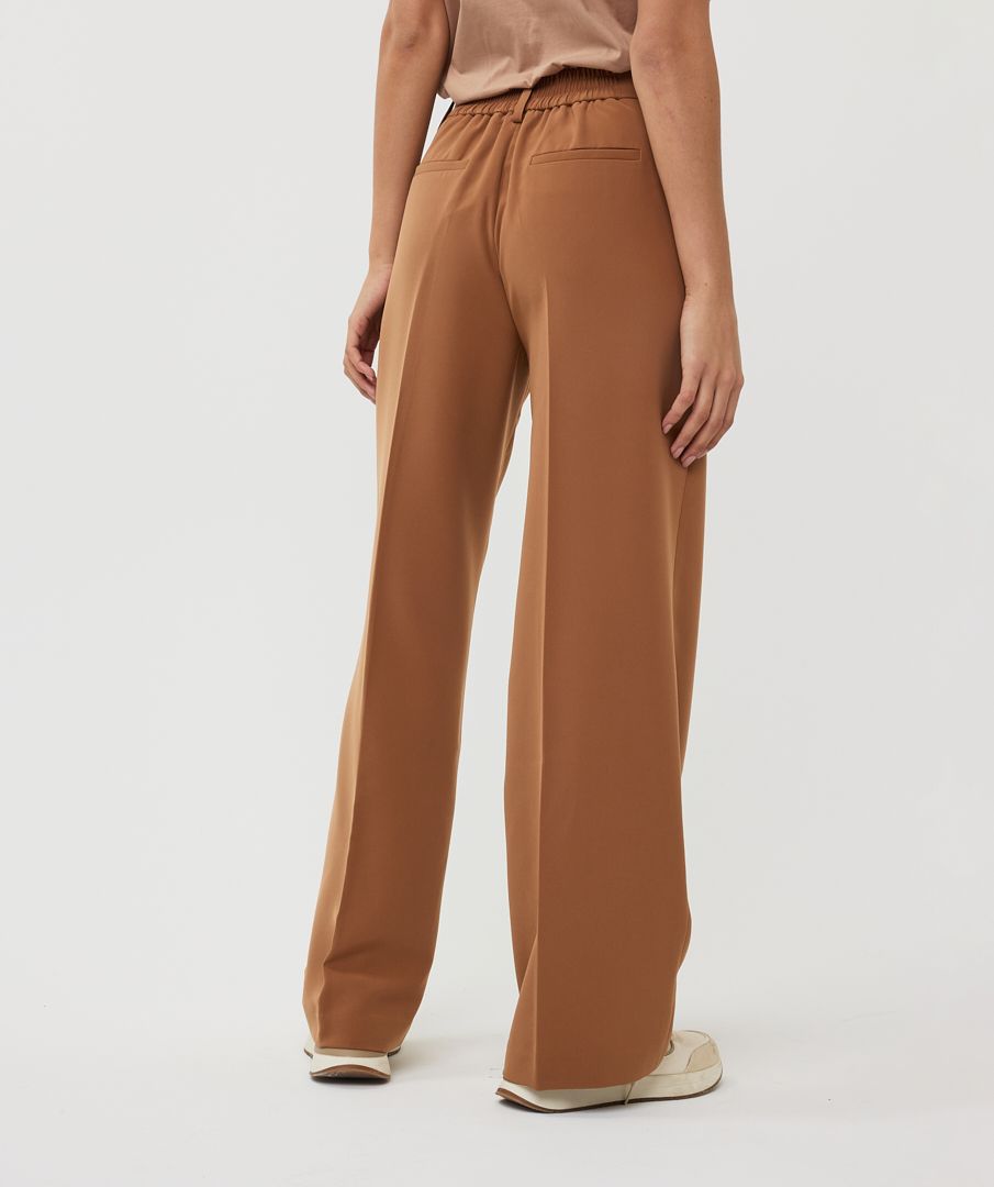 Esqualo Trousers wide city - Copper Brown