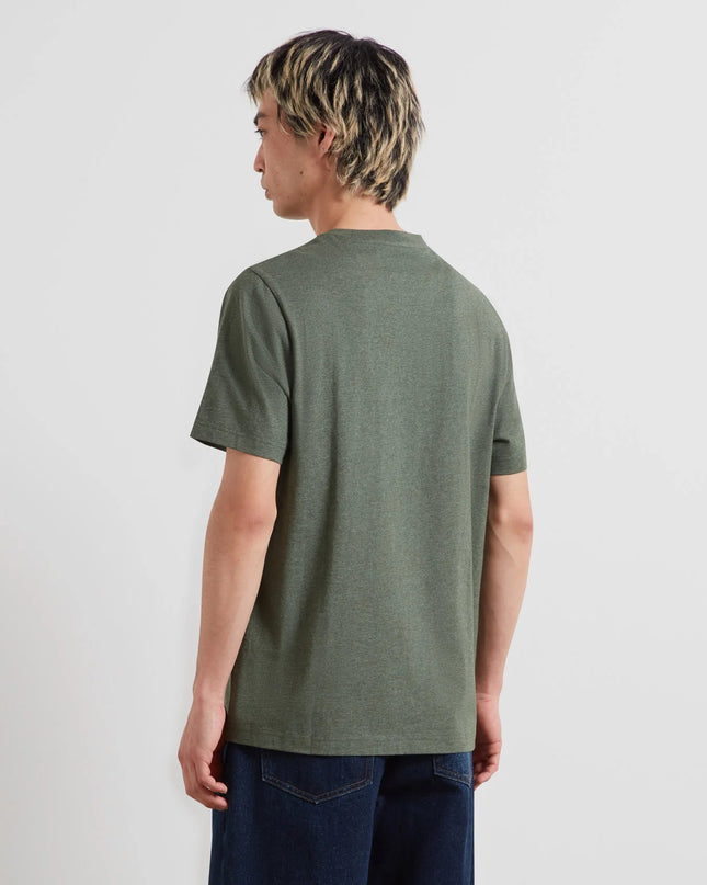 Danny Regular Fit Organic Cotton T-Shirt In Rosemary Marl