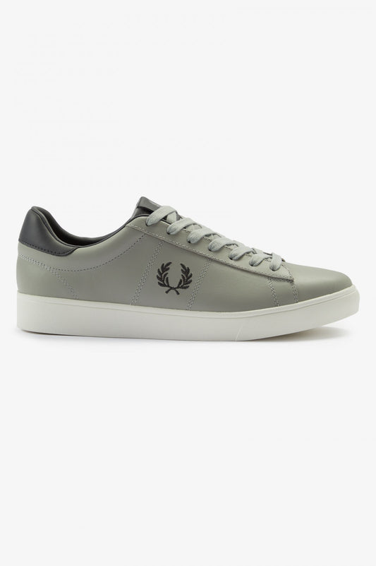 FRED PERRY SPENCER LEATHER LIMESTONE