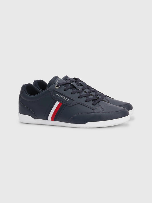 TOMMY HILFIGER SIGNATURE LEATHER CUPSOLE TRAINERS