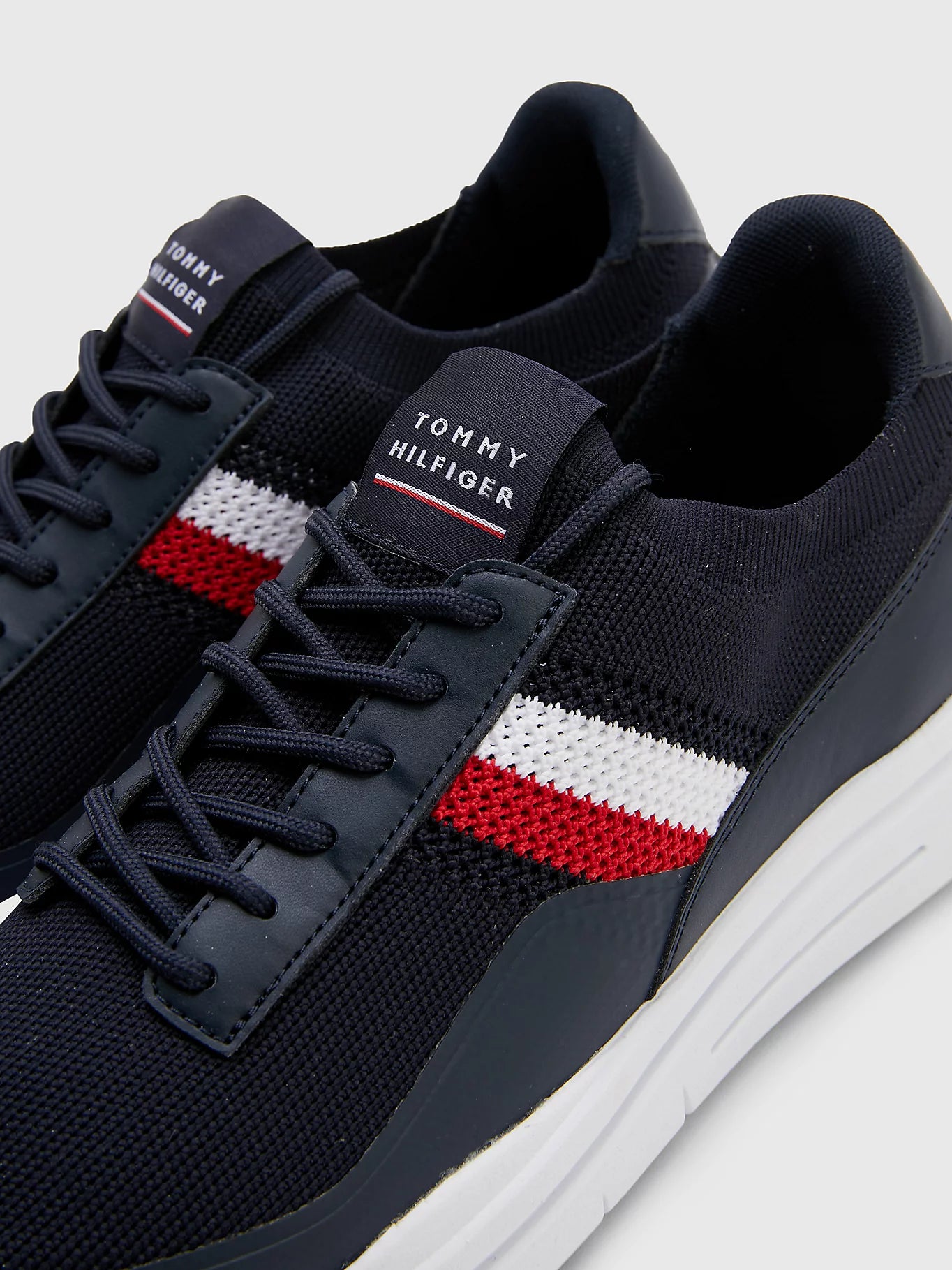 Tommy hilfiger lightweight knitted on sale trainer