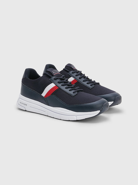 TOMMY HILFIGER SIGNATURE DETAIL LIGHTWEIGHT KNITTED RUNNER TRAINERS